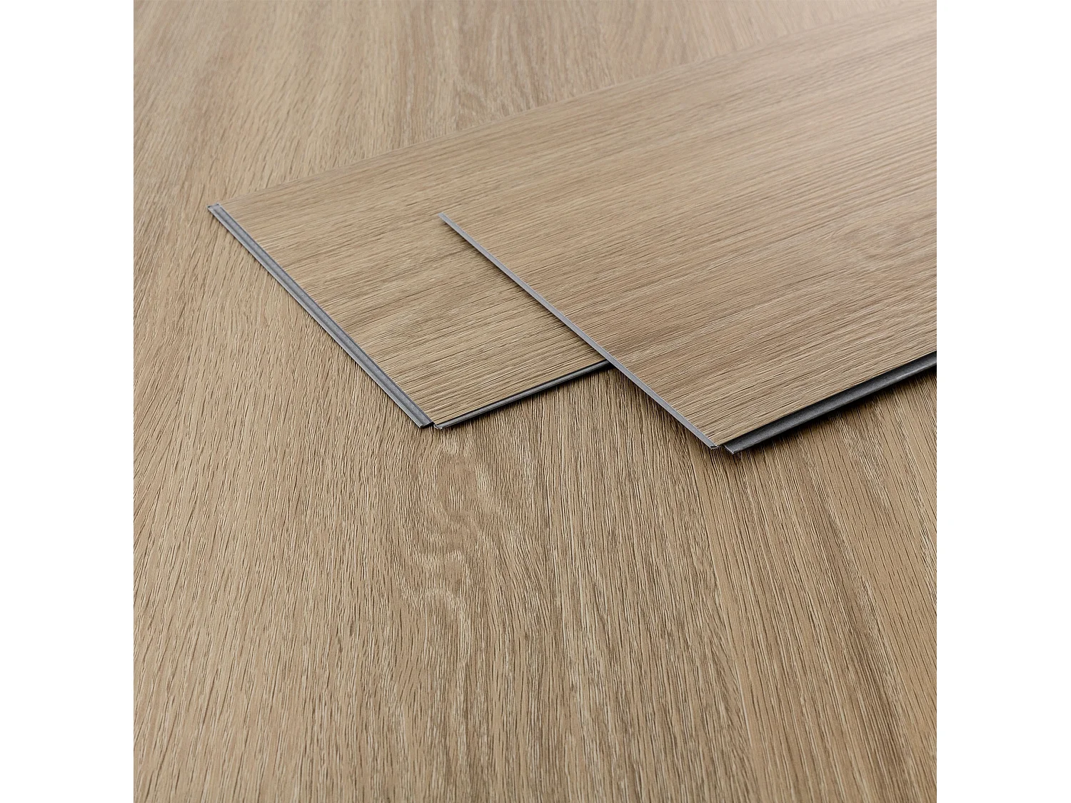 Pavimento in PVC Deluxe 122x18cm 7,7m² marrone rovere golden hour 35 doghe ad incastro in vinile aspetto legno copripavimento impermeabile ML-Design