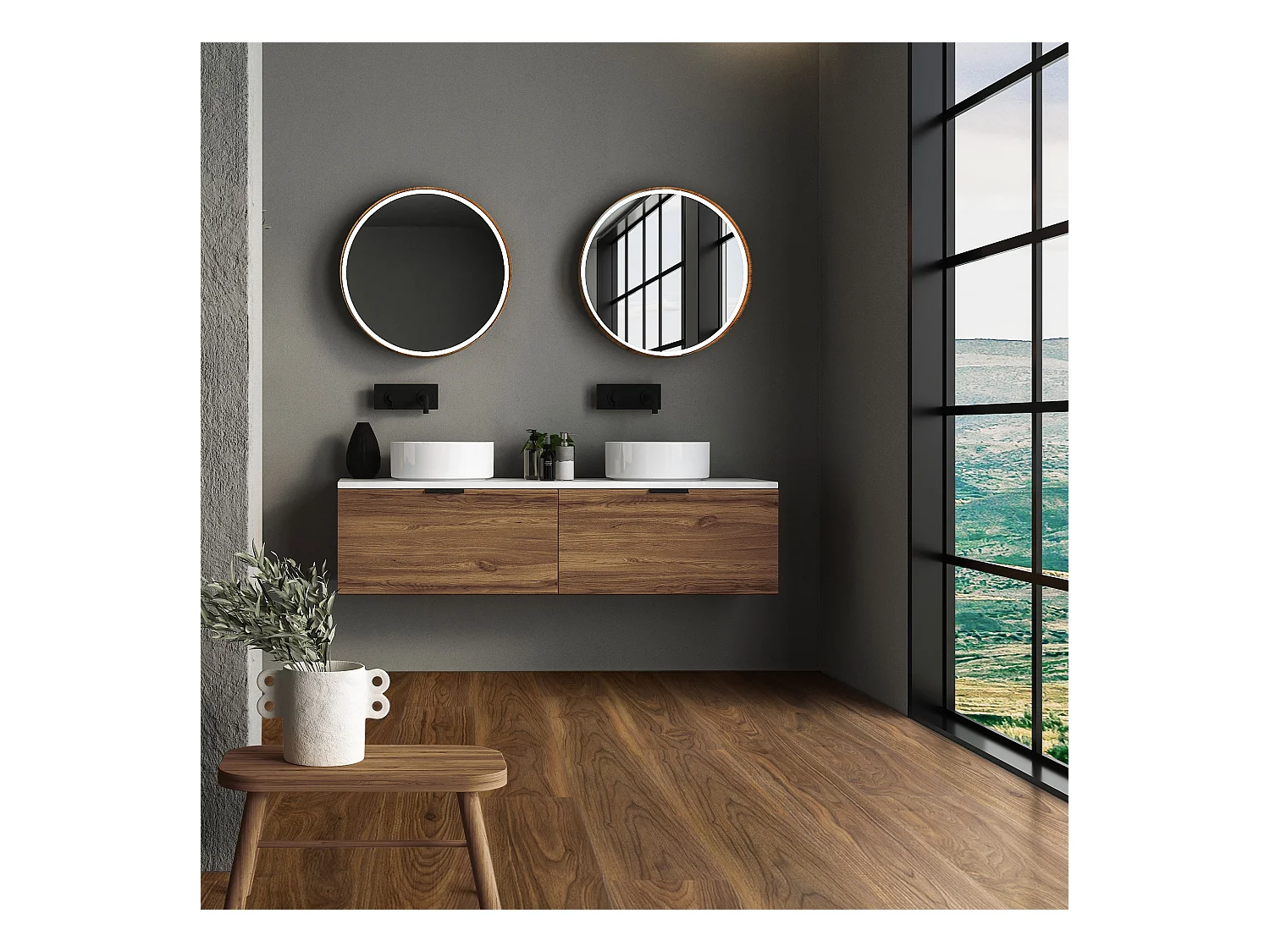 ML-Design Suelo vinílico de PVC 4,62m² madera marrón 21x planchas sistema de click 91,5x15,3cm láminas grosor 2 mm efecto madera antideslizante