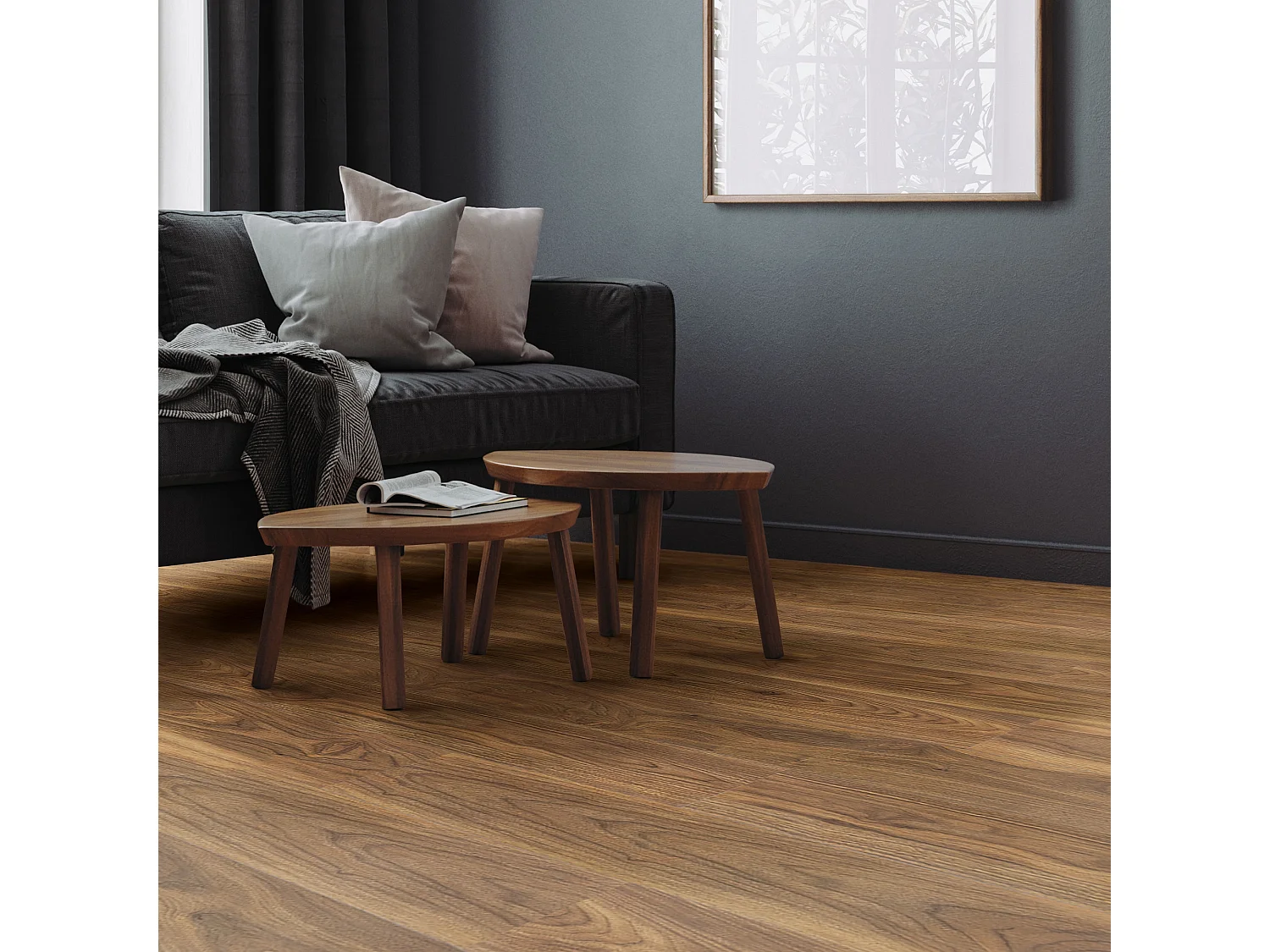 ML-Design Pavimento in PVC Deluxe 122x18cm 4,62m² marrone rovere 21 pezzi laminati ad incastro in vinile con aspetto legno pavimentazione impermeabile