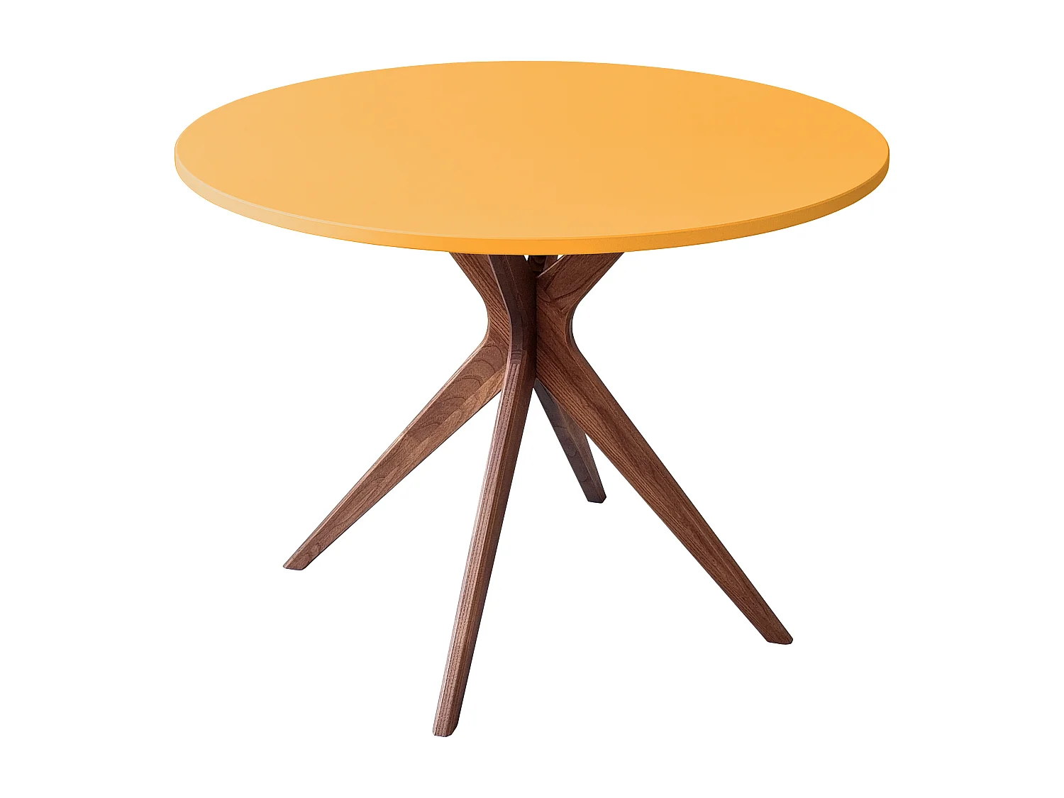 Table à manger ronde 100cm Jubi Bold Jaune Genët Chêne