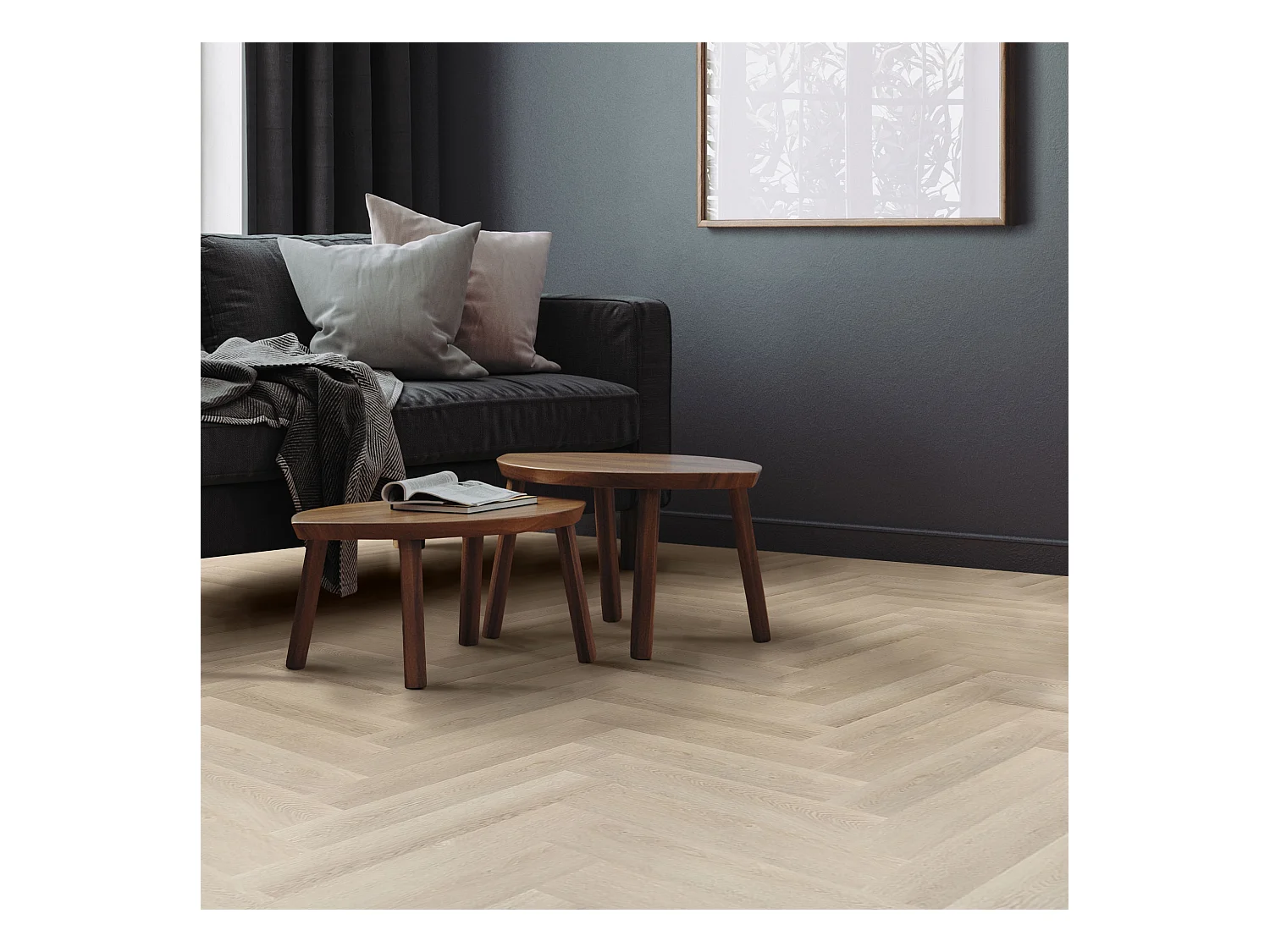 ML-Design Suelo vinílico de PVC 3.12m² color marrón roble claro 40 planchas sistema de click 61x12,8cm láminas grosor 4,2mm efecto madera