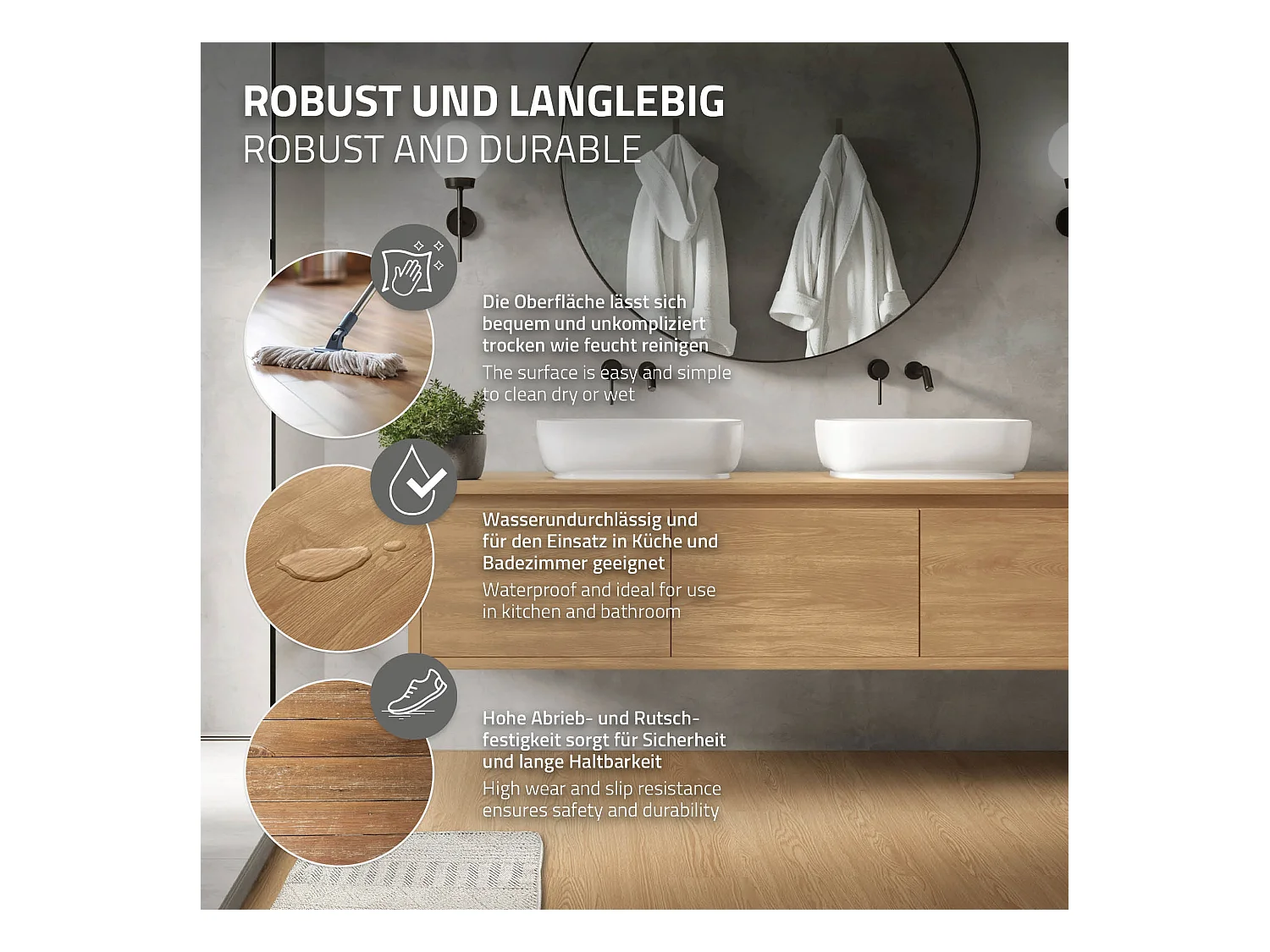 Revêtement de sol autocollant en PVC vinyle 11,15m²/80 planches 91,5cm x 15,3cm marron aspect chêne sundance antidérapant résistant à l'eau l'abrasion