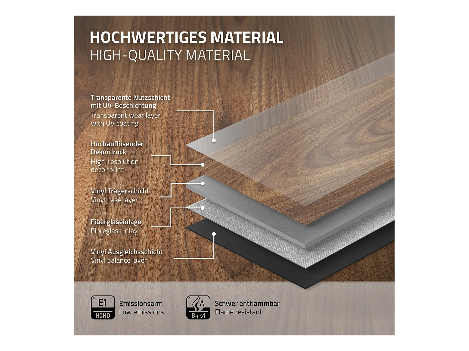 ML-Design Suelo vinílico de PVC 3,08m² madera marrón 14x planchas sistema de click 91,5x15,3cm láminas grosor 2 mm efecto madera antideslizante