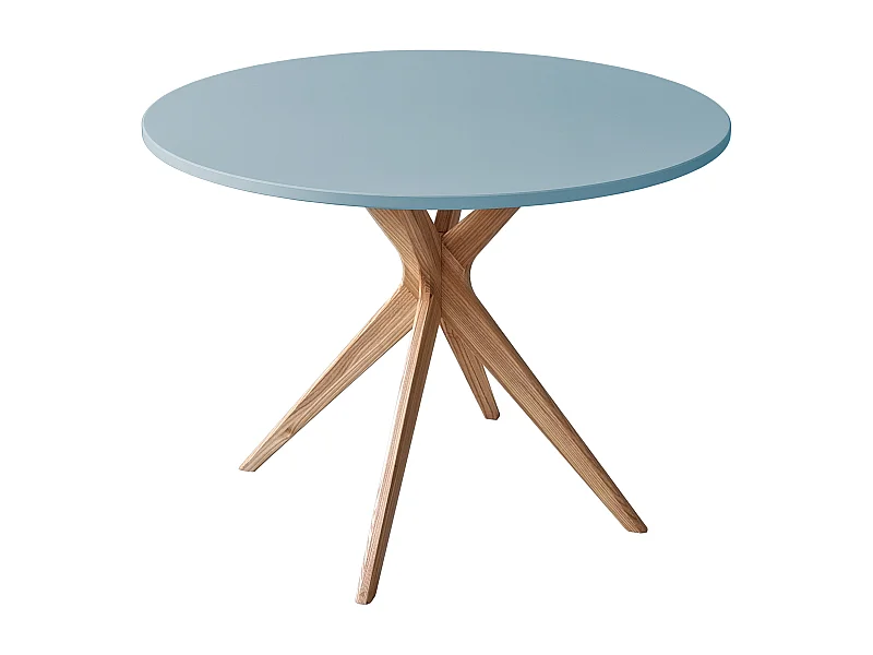 Runder Esstisch 100cm Jubi Bold Taubenblau