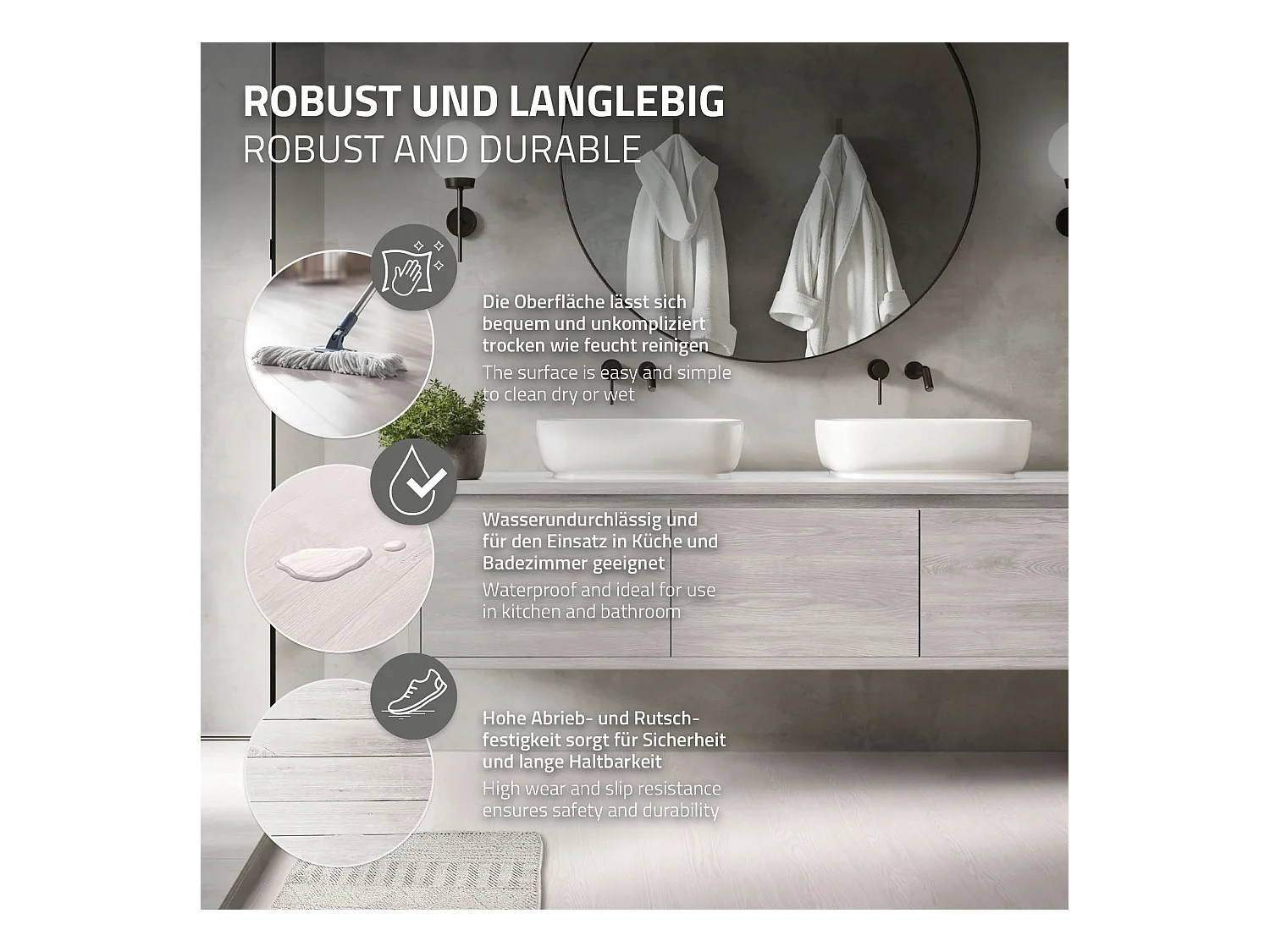 Revêtement de sol autocollant en PVC vinyle 11,15m²/80 planches 91,5 cm x 15,3 cm blanc aspect chêne antidérapant résistant à l'eau l'abrasion