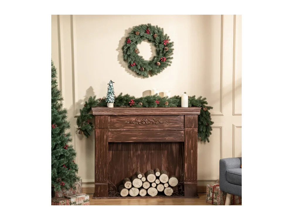 Weihnachtskranz Türkranz mit Aufhängeöse Ø60 cm, Wreath Weihnachten für festliche Dekoration