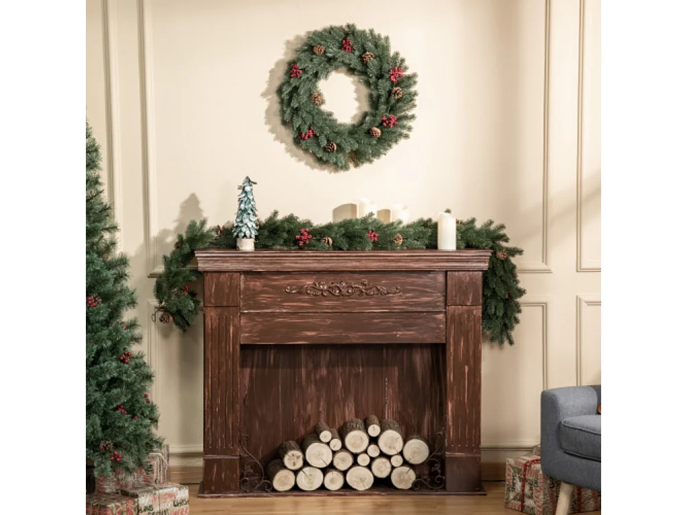 Weihnachtskranz Türkranz mit Aufhängeöse Ø60 cm, Wreath Weihnachten für festliche Dekoration