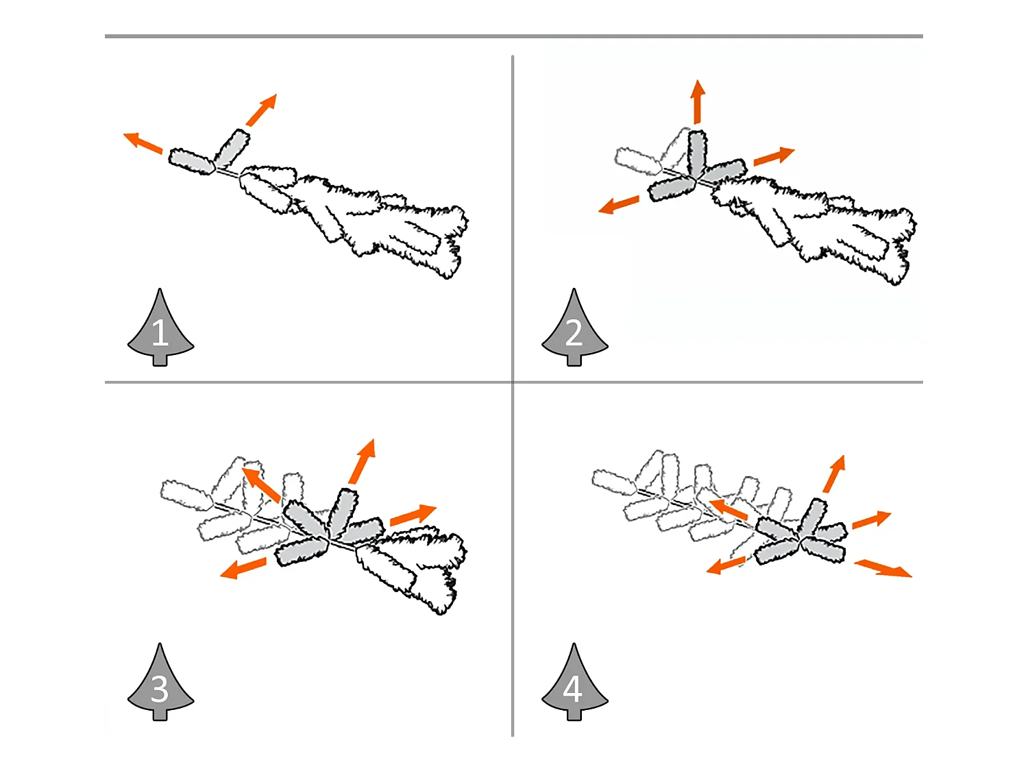 2-er Set Weihnachtsbäume, Künstlicher Mini-Christbaum mit LED-Lichtern,Ø33 x 75 cm, Grün
