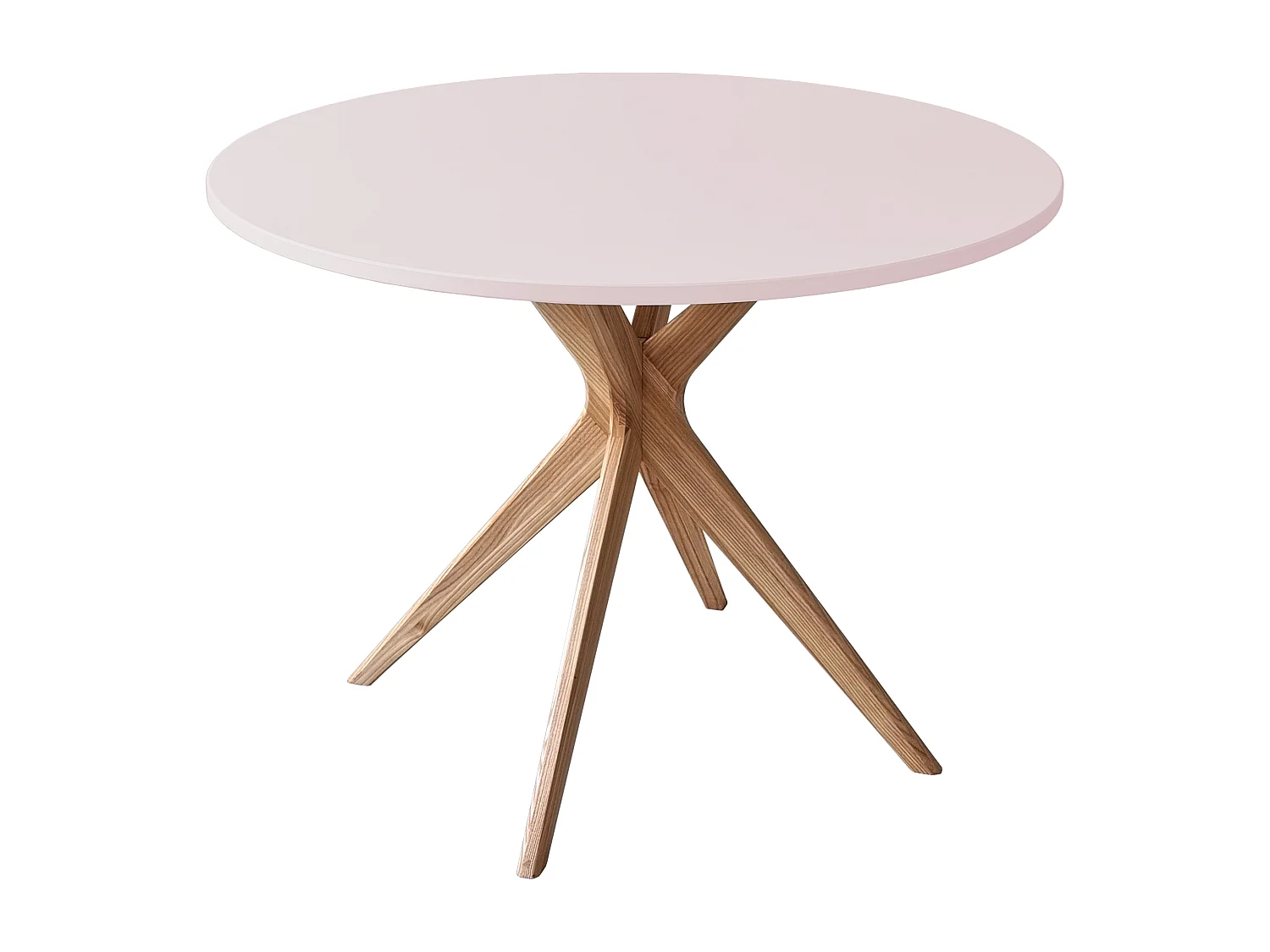 Table à manger ronde 100cm Jubi Bold Rose Poudré