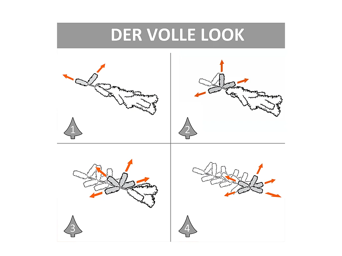 2-er Set Weihnachtsbäume mit LED-Lichtern Mini-Christbaum Künstlichen Weihnachten Tannenbaum Weihnachtsdekoration Ø33 x 75 cm Grün