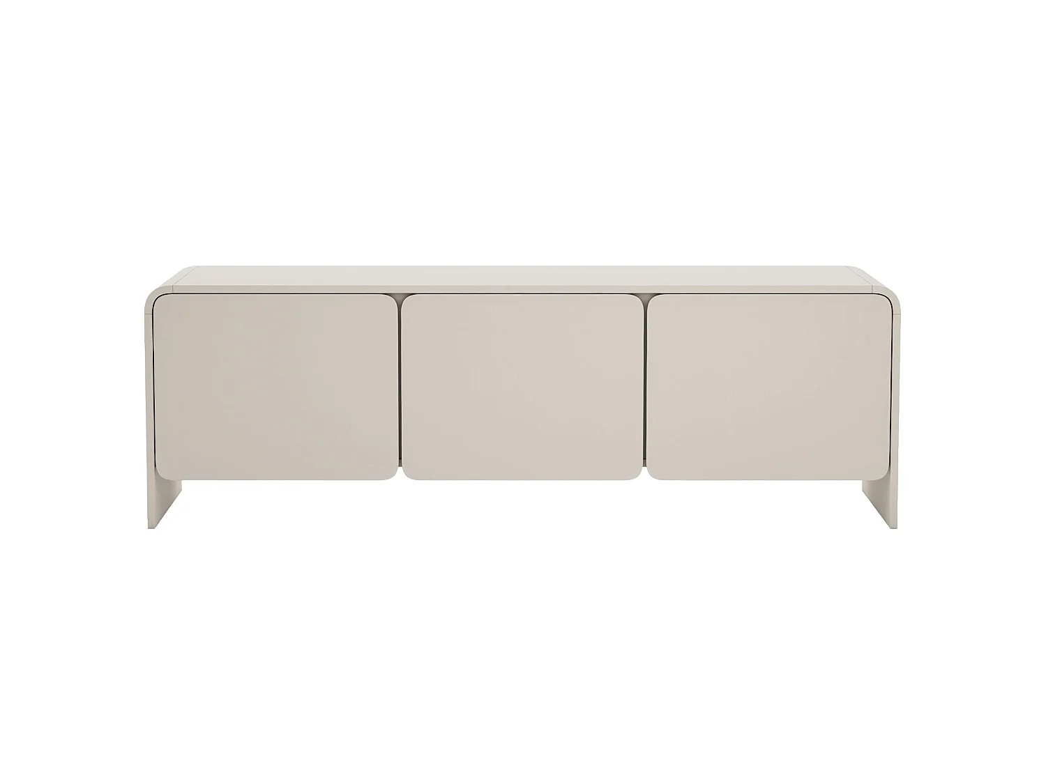Meuble TV bas – 3 portes – gris cachemire – 156 cm – LUMMO