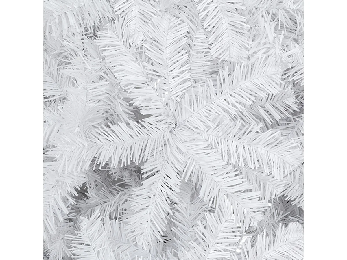 Weihnachtsbaum mit 350 Zweigspitzen und stabilem Metallständer Künstlichen Weihnachten Tannenbaum 5 FT Weiß