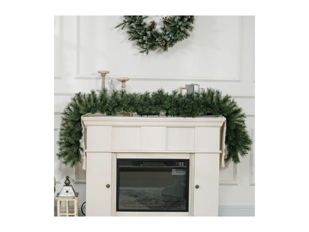 Künstliche Weihnachtsgirlande, Tannenbaumgirlande für Treppen & Kamin, festliche in Grün 1,8 m