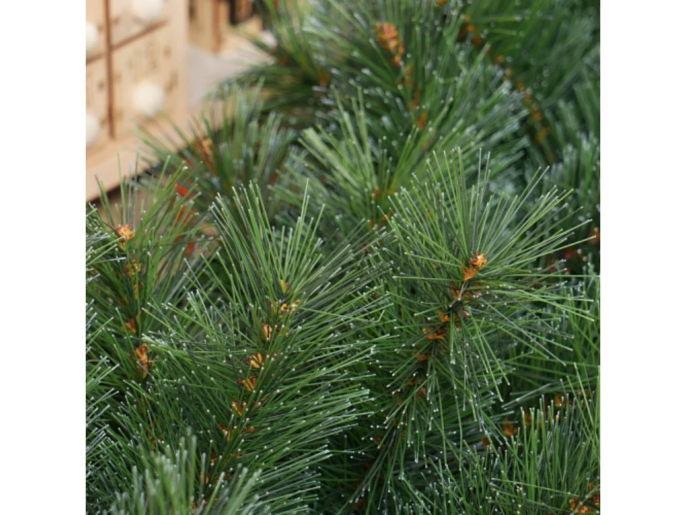 Künstliche Weihnachtsgirlande, Tannenbaumgirlande für Treppen & Kamin, festliche in Grün 1,8 m