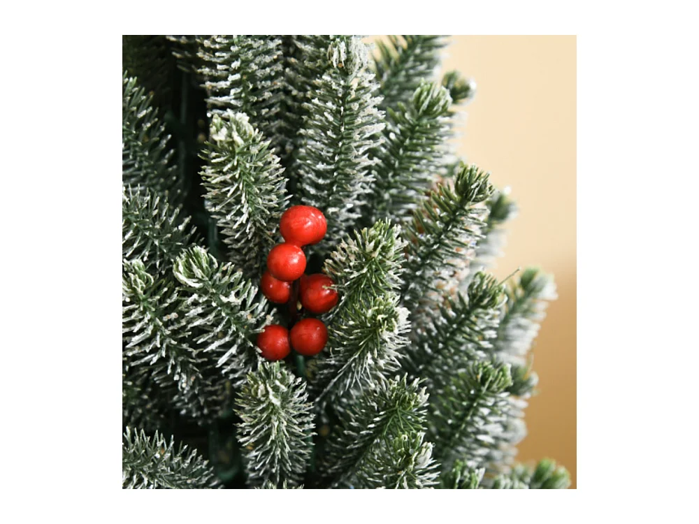 Künstlicher Weihnachtsbaum Tisch-Christbaum Äste schneebedecktes Design,Christbaum künstlicher Weihnachtsbaum Ø27 x 47 cm