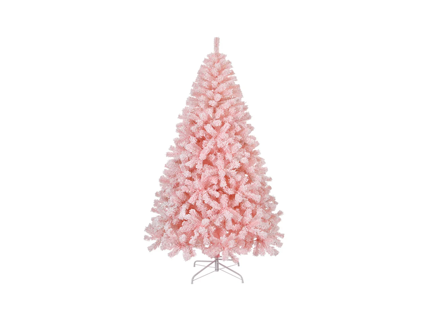 Weihnachtsbaum mit 100 warmen Lichtern und 750 Zweigspitzen Künstlichen Weihnachten Tannenbaum Weihnachtsdekoration Rosa