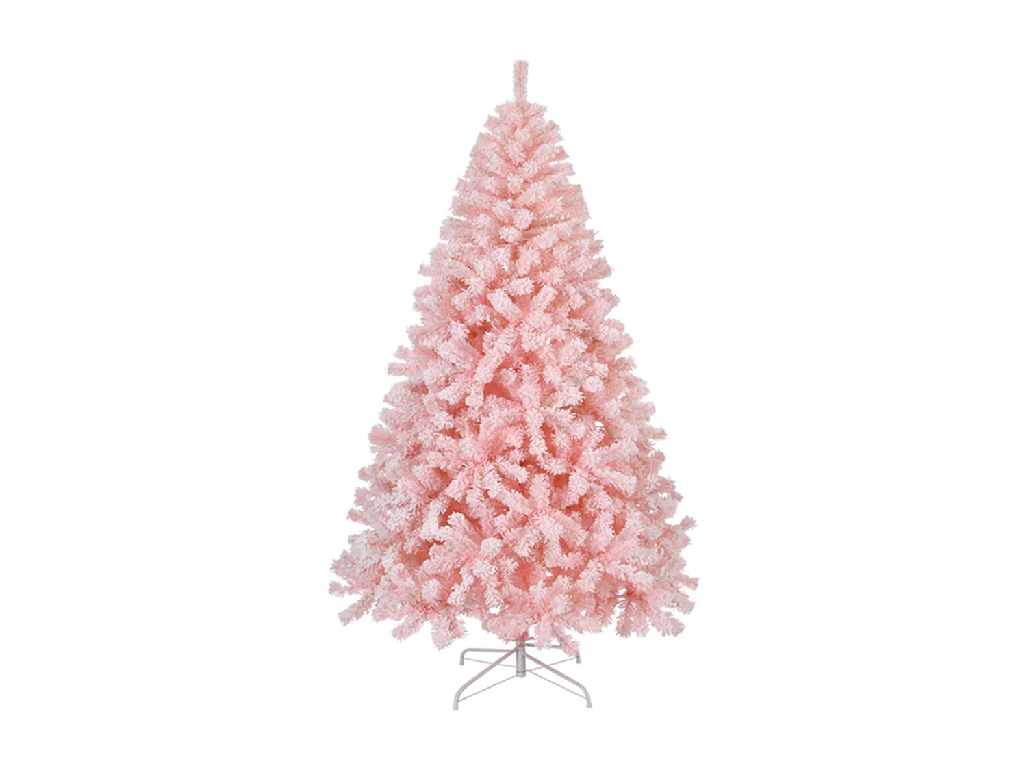 Weihnachtsbaum mit 100 warmen Lichtern und 750 Zweigspitzen Künstlichen Weihnachten Tannenbaum Weihnachtsdekoration Rosa