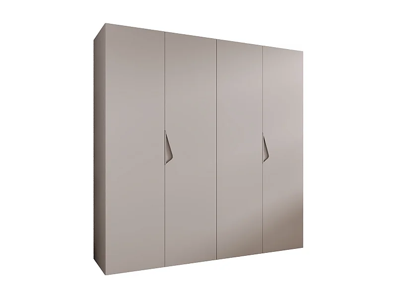 Armadio con ante a battente Sandi 1 200 / 202 / 52 (Cashmere + Maniglie: Cashmere)