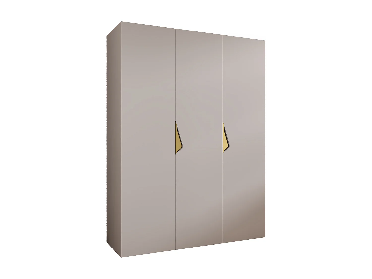 Armoire à portes battantes Sandi 1 150 / 202 / 52 (Cachemire + poignées: Gold)