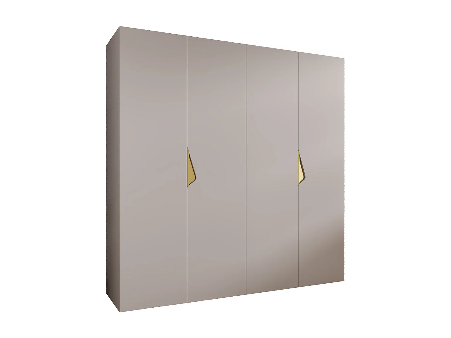 Armoire à portes battantes Sandi 1 200 / 202 / 52 (Cachemire + poignées: Gold)