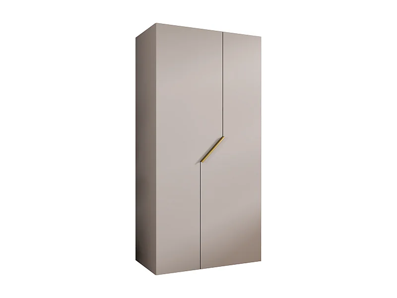 Armoire à portes battantes Andrew 1 100 / 202 / 52 (Cachemire + poignées: Gold)