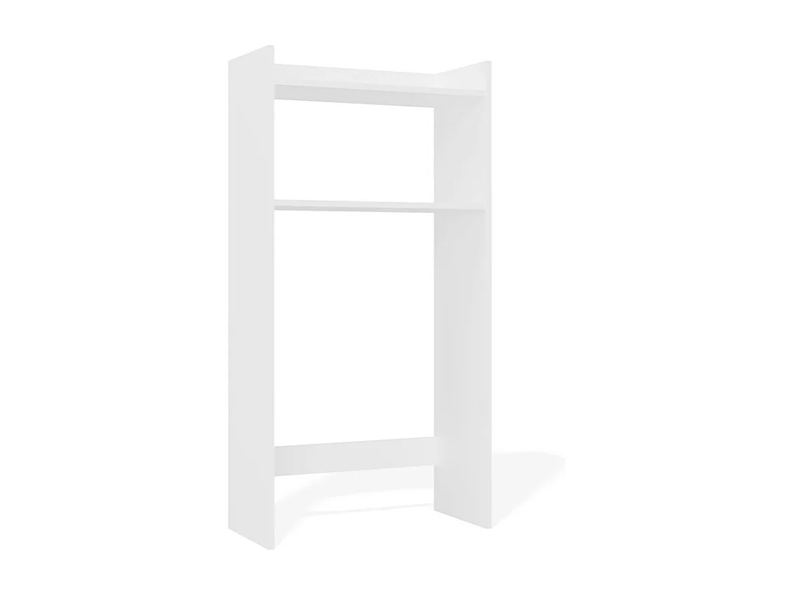 Szafka Łazienkowa NINA NP |  Biała | 64x30x124 cm | Regał na Pralkę Słupek 2 Półki