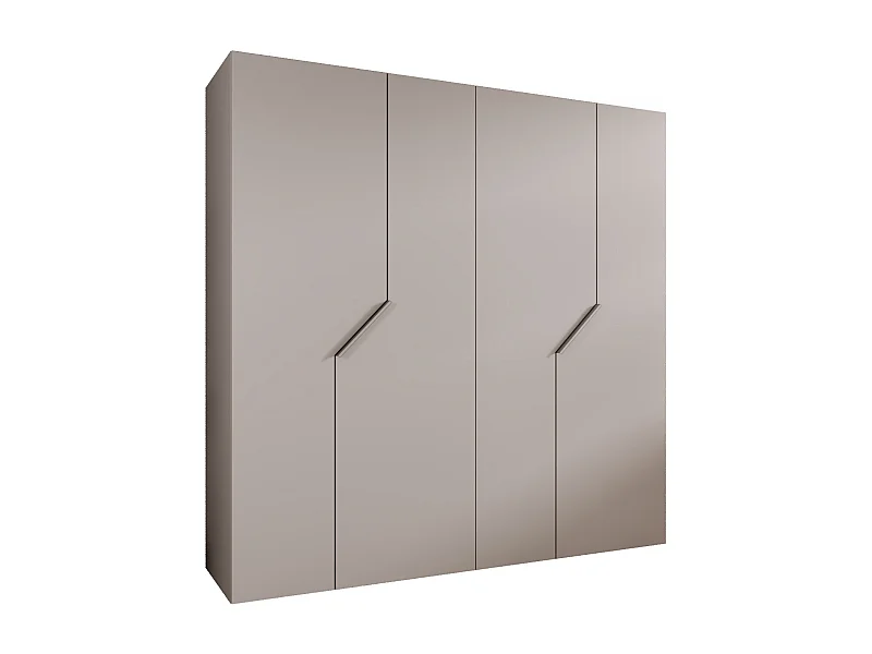 Armoire à portes battantes Andrew 1 200 / 202 / 52 (Cachemire + poignées: Cachemire)
