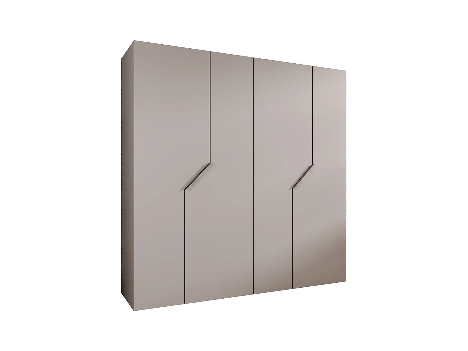 Armoire à portes battantes Andrew 1 200 / 202 / 52 (Cachemire + poignées: Cachemire)