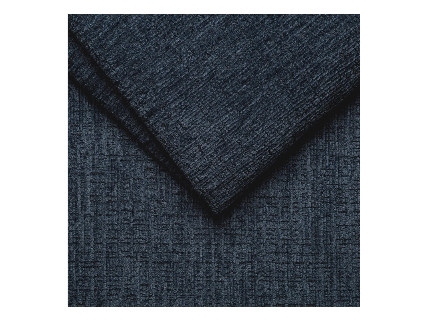 Canapé 2 places RODEN, tissu bleu marine