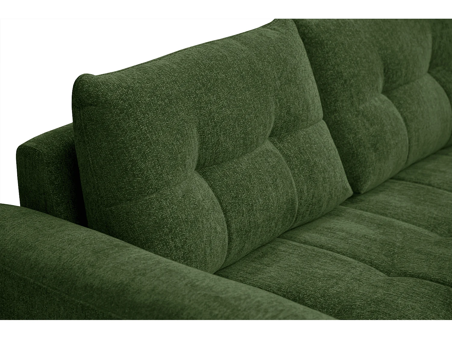 Canapé 2,5 places SALVINI, tissu vert
