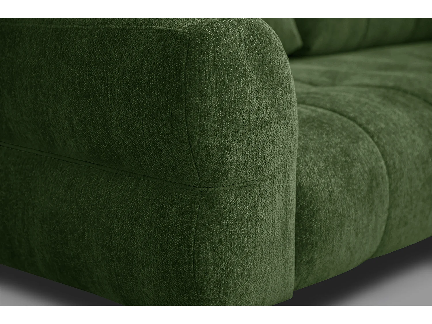 Canapé 2,5 places SALVINI, tissu vert