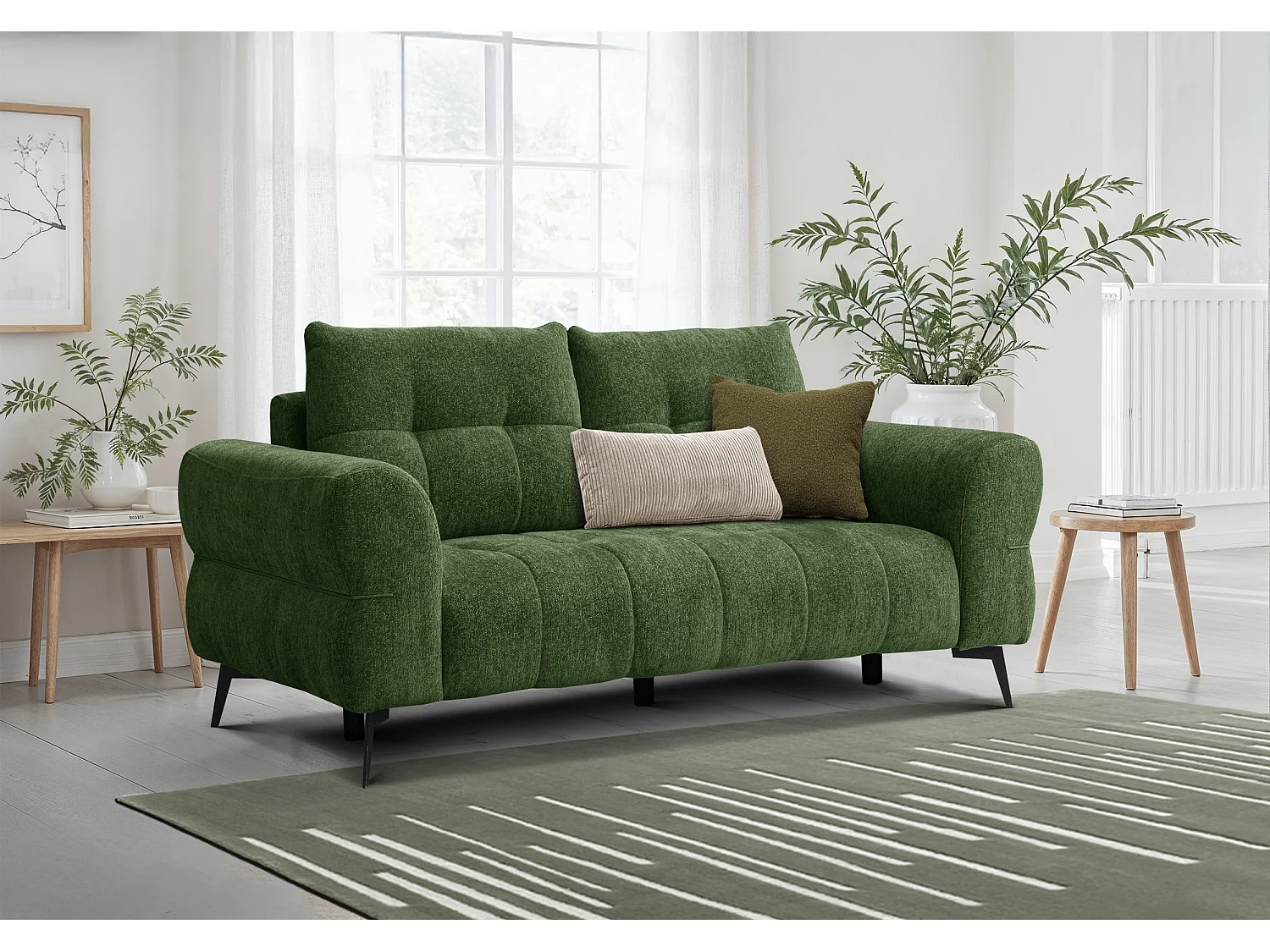 Sofa 2,5-Sitzer SALVINI, dunkelgrün