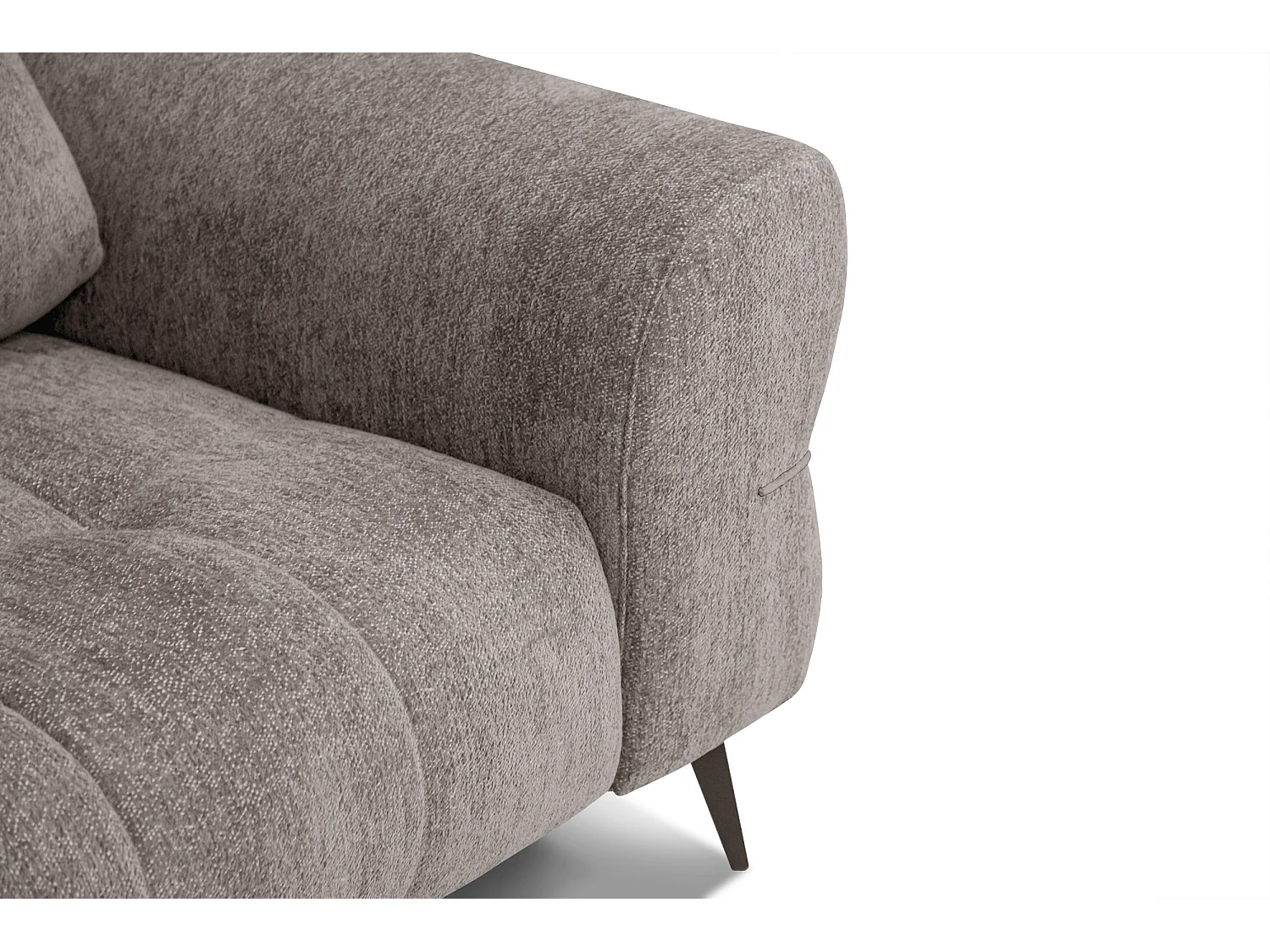 Canapé 3 places SALVINI, tissu beige  foncé