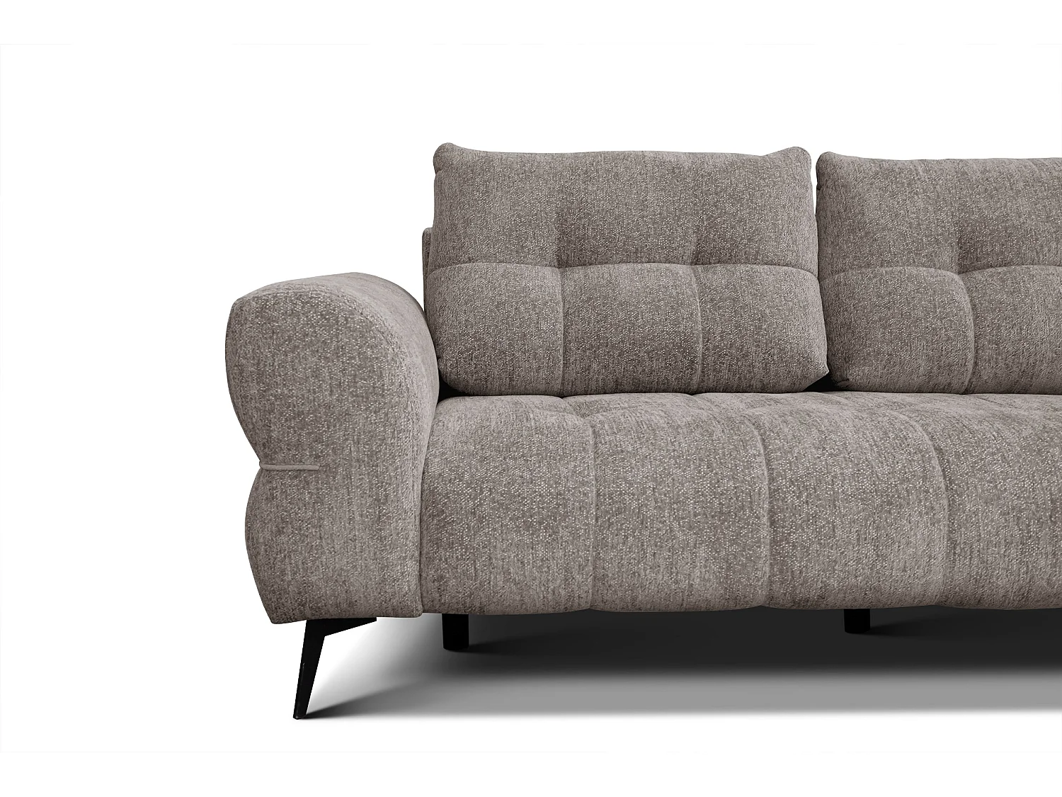 Canapé 3 places SALVINI, tissu beige  foncé