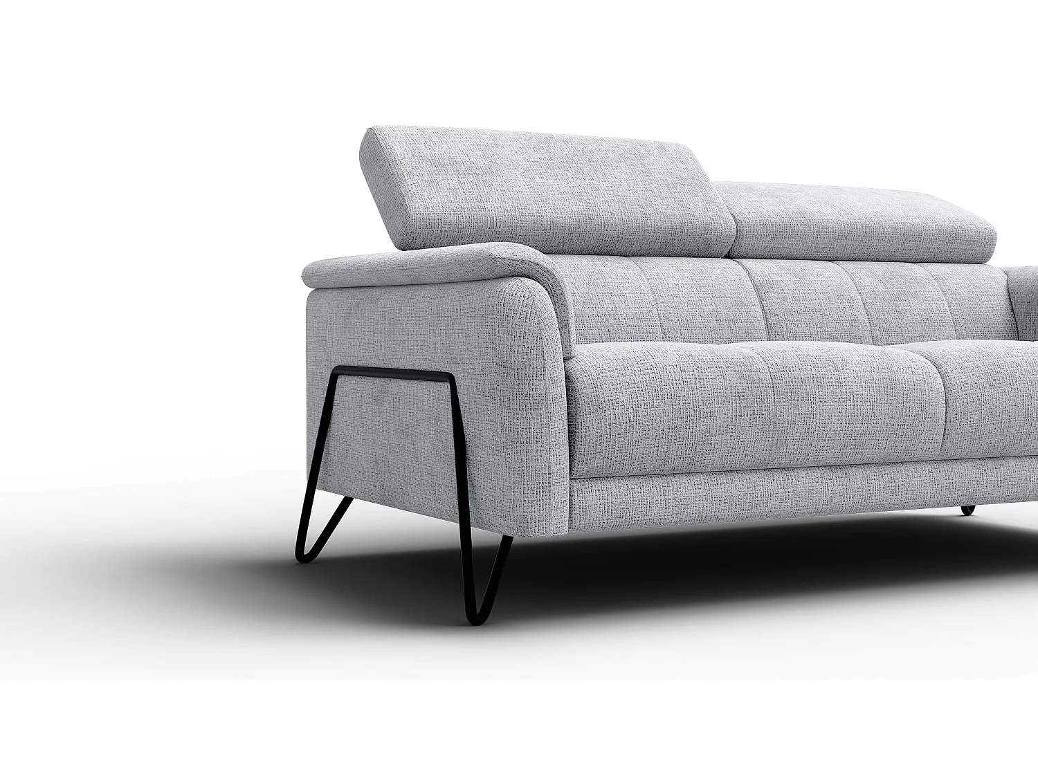 Sofa 3-Sitzer RODEN, hellgrau