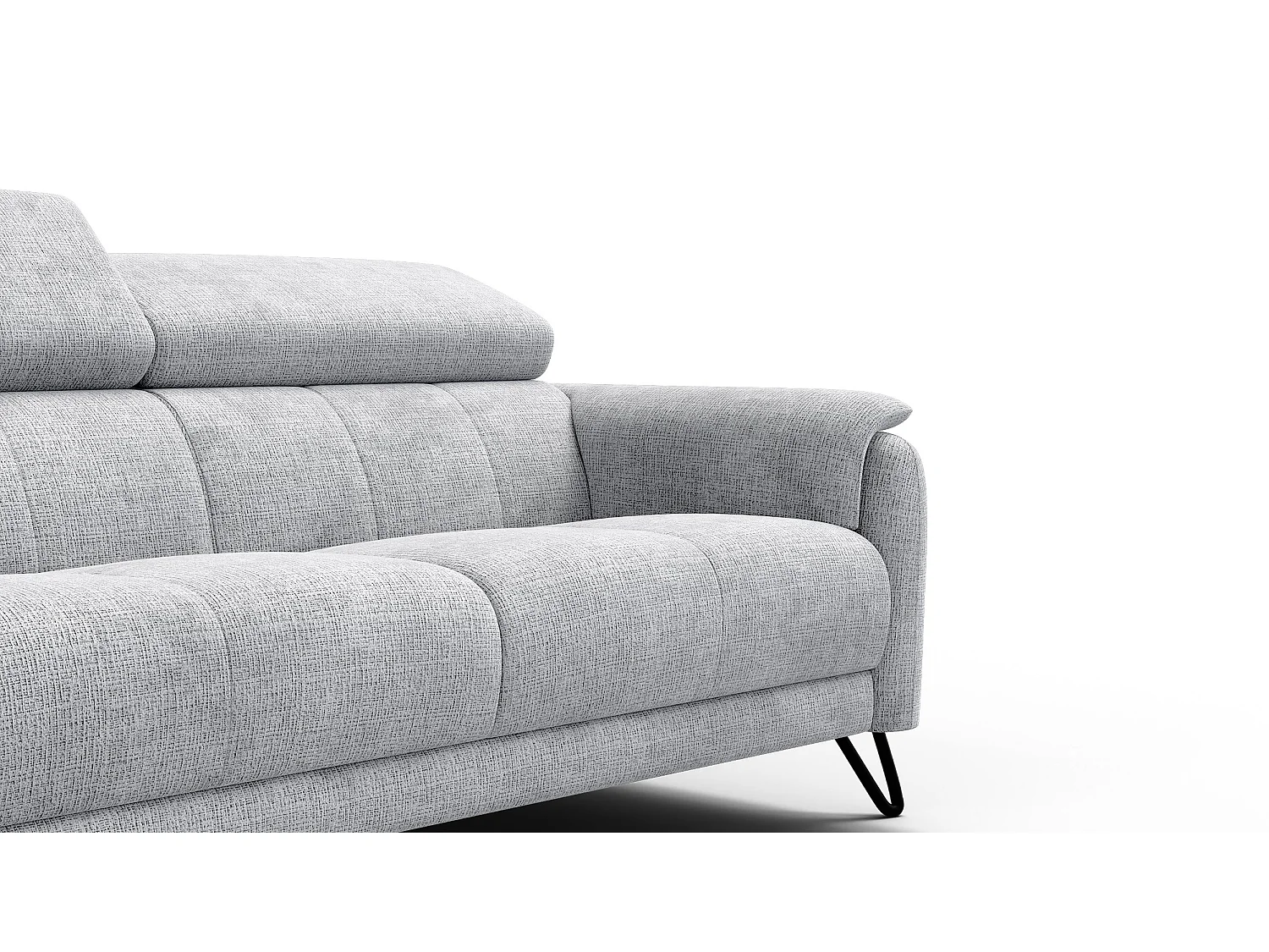 Sofa 3-Sitzer RODEN, hellgrau