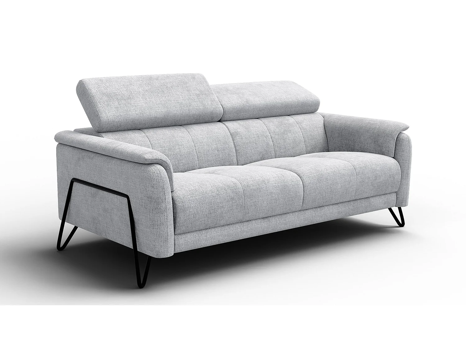 Sofa 3-Sitzer RODEN, hellgrau