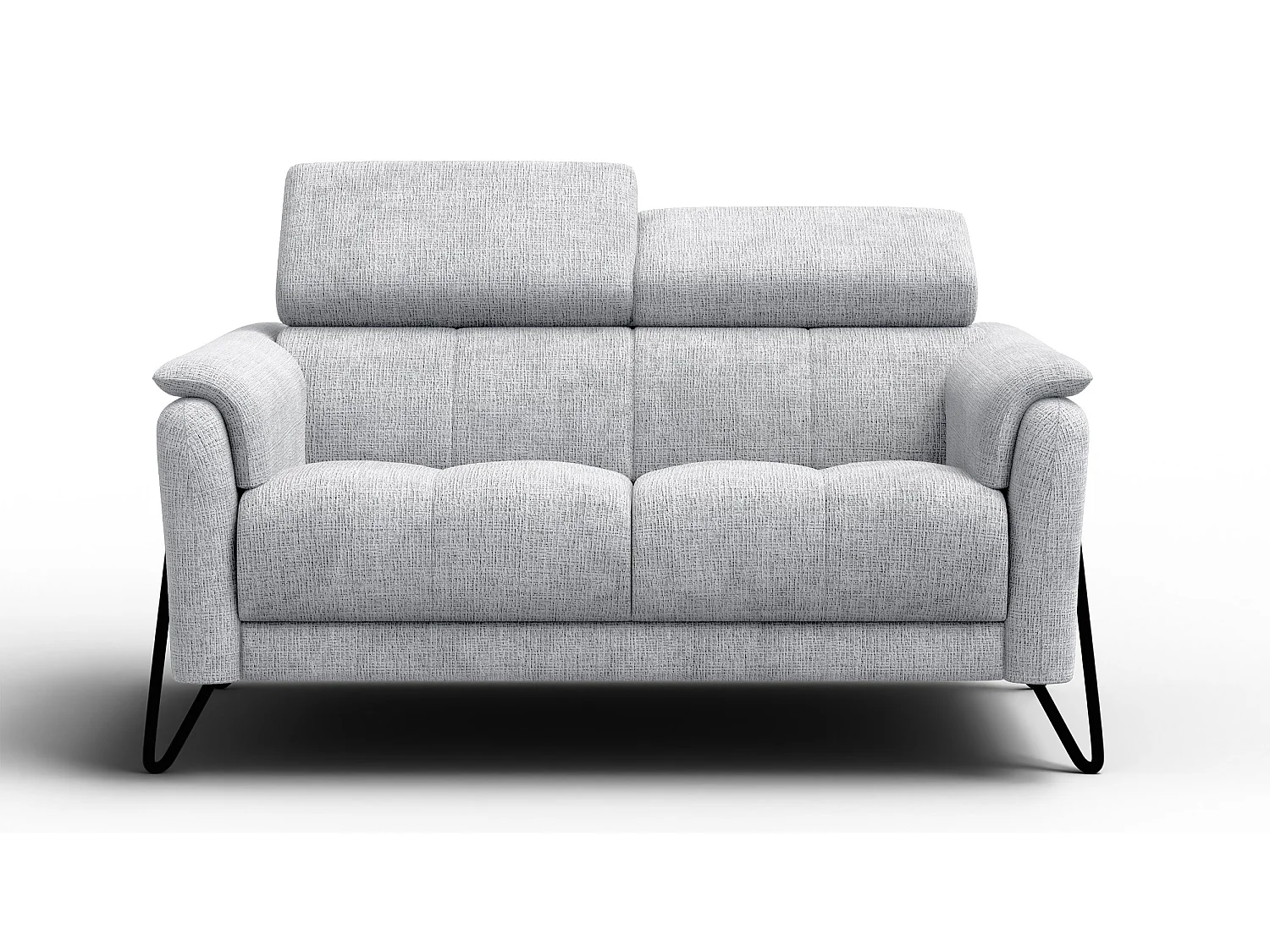 Sofa 2-Sitzer RODEN, hellgrau