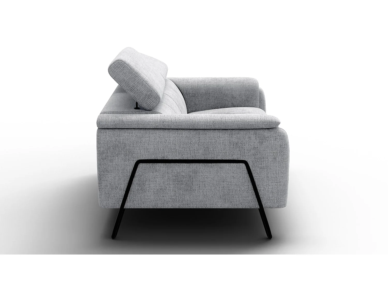 Sofa 2-Sitzer RODEN, hellgrau