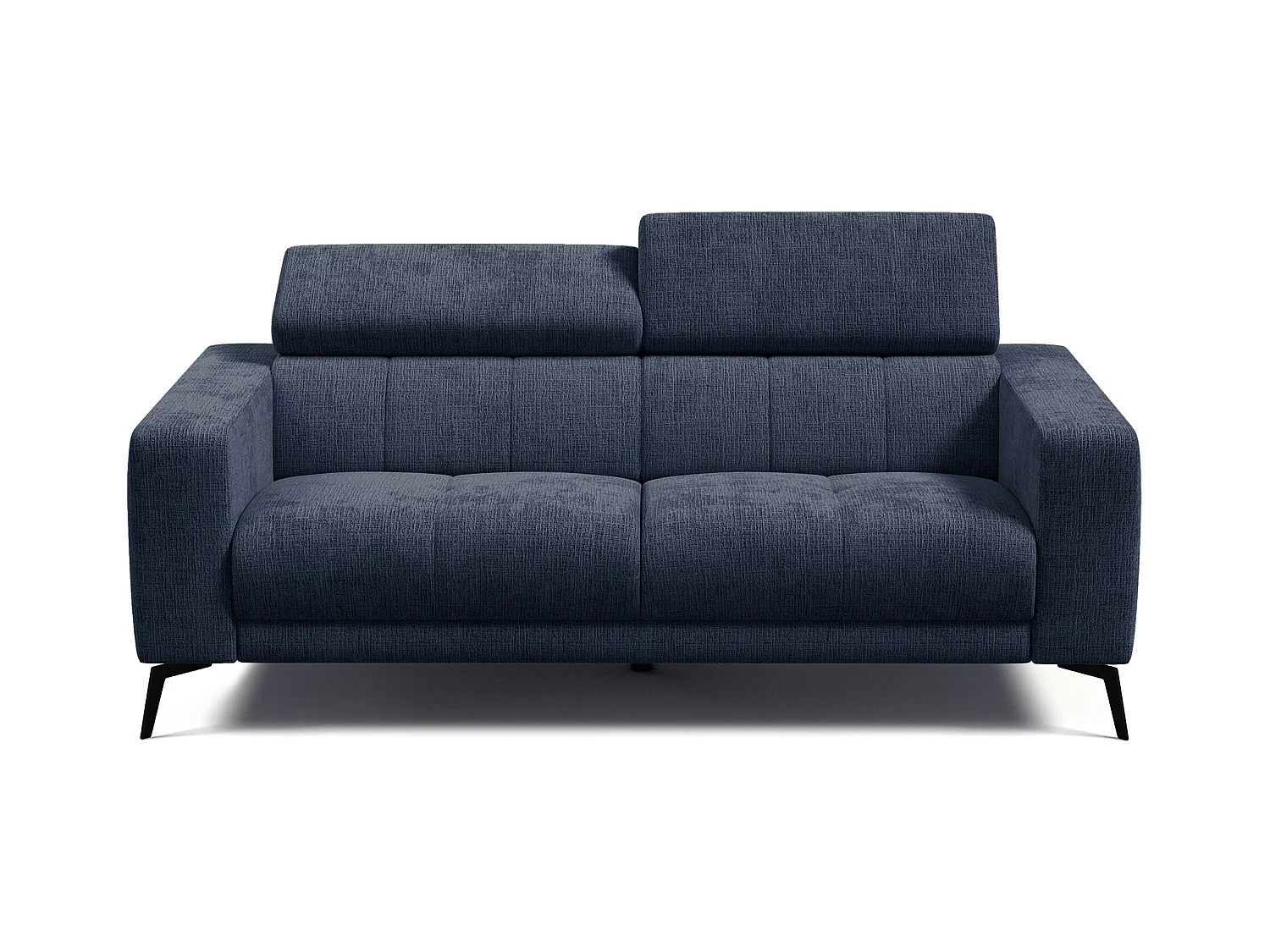 Canapé 3 places MORELLO, tissu bleu marine