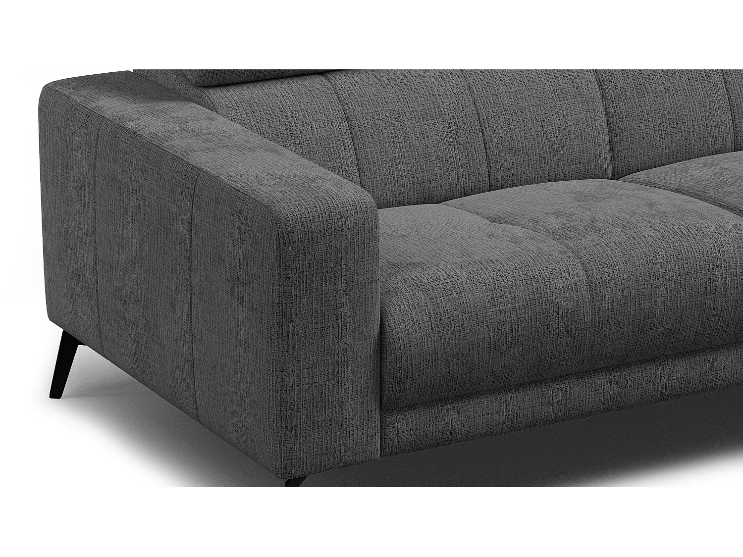 Sofa 3-Sitzer MORELLO, dunkelgrau