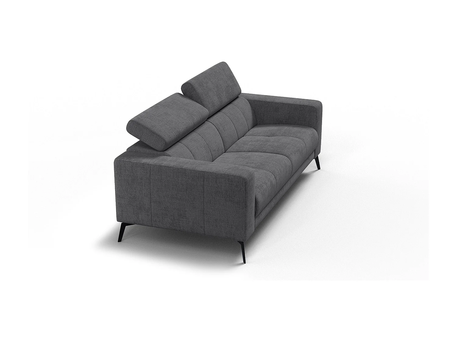 Sofa 3-Sitzer MORELLO, dunkelgrau
