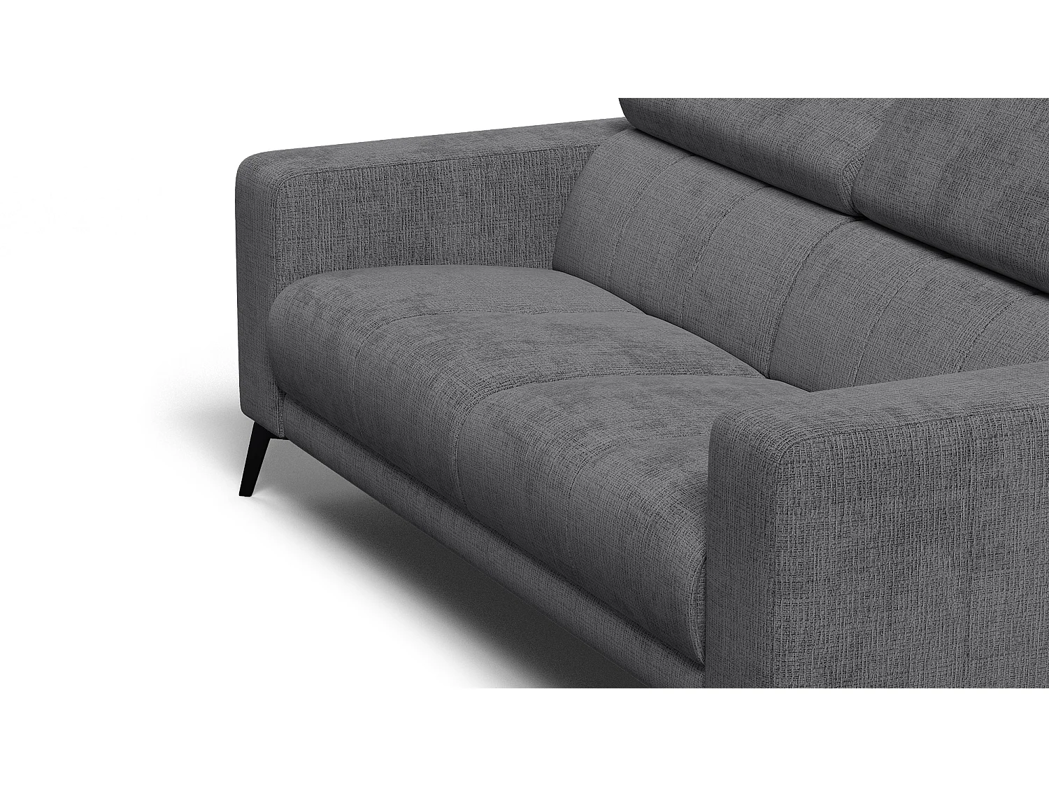 Sofa 3-Sitzer MORELLO, dunkelgrau