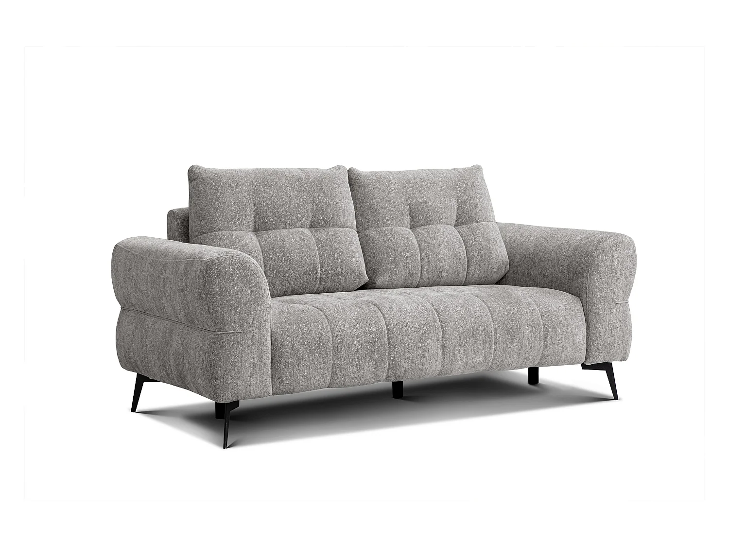 Canapé 2,5 places SALVINI, tissu gris chaud