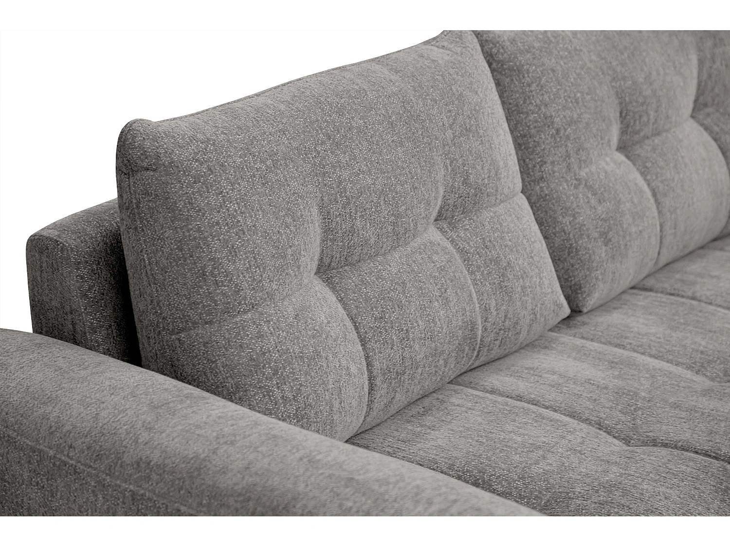 Canapé 2,5 places SALVINI, tissu gris chaud