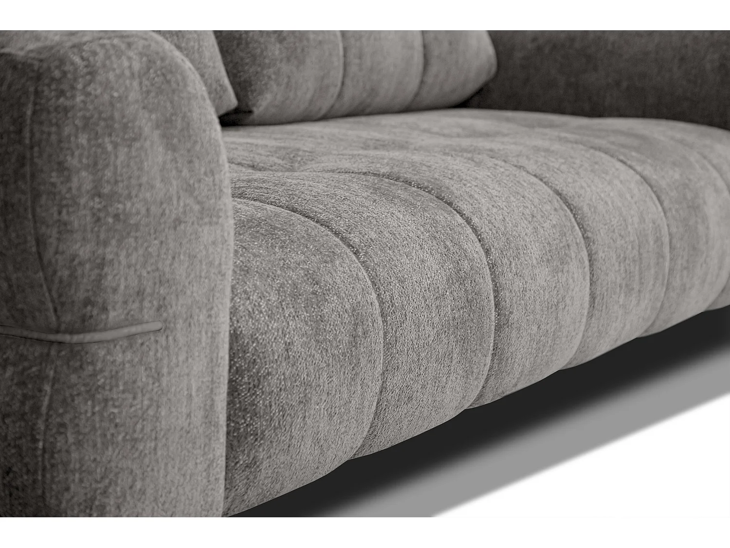 Canapé 2,5 places SALVINI, tissu gris chaud