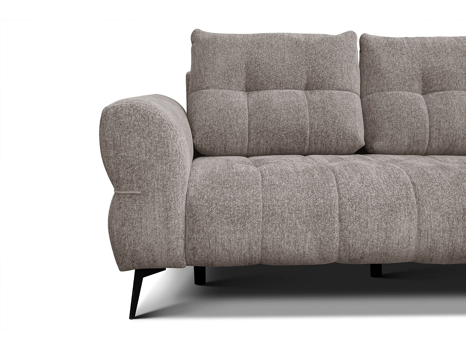 Canapé 2,5 places SALVINI, tissu beige  foncé