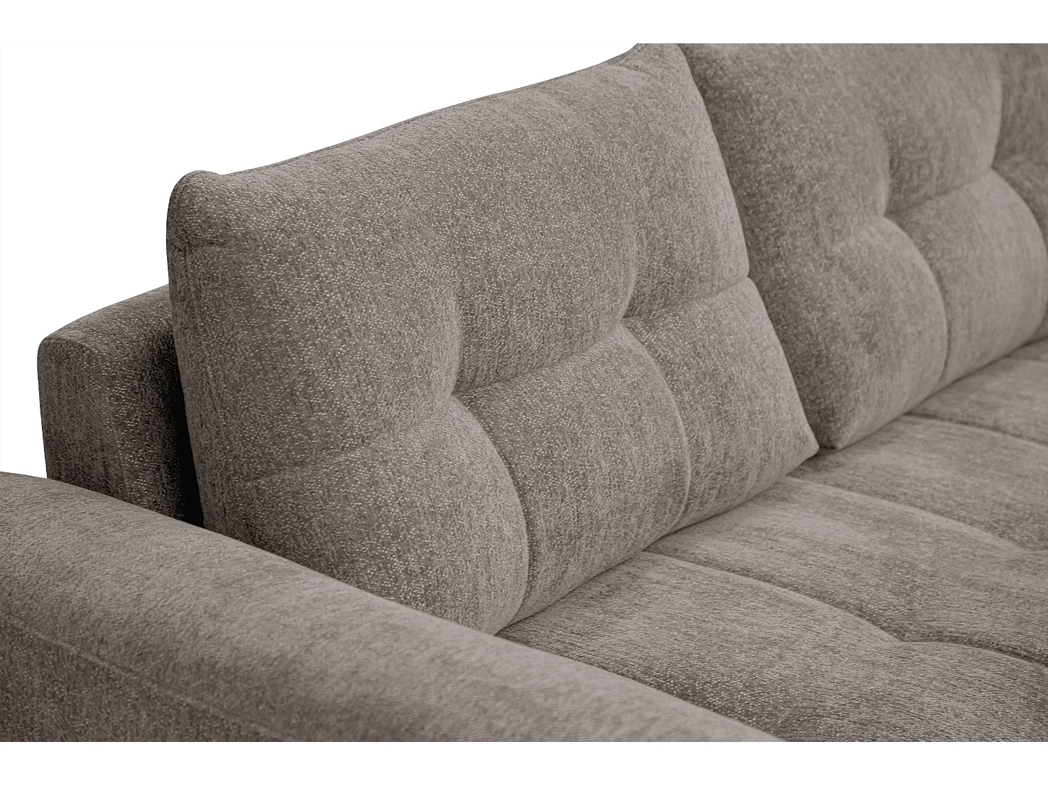 Canapé 2,5 places SALVINI, tissu beige  foncé