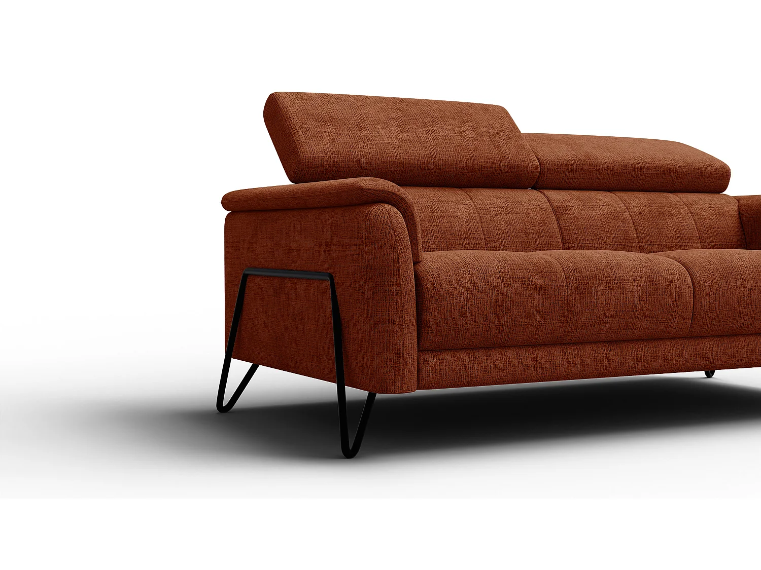 Sofa 3-Sitzer RODEN, rostrot