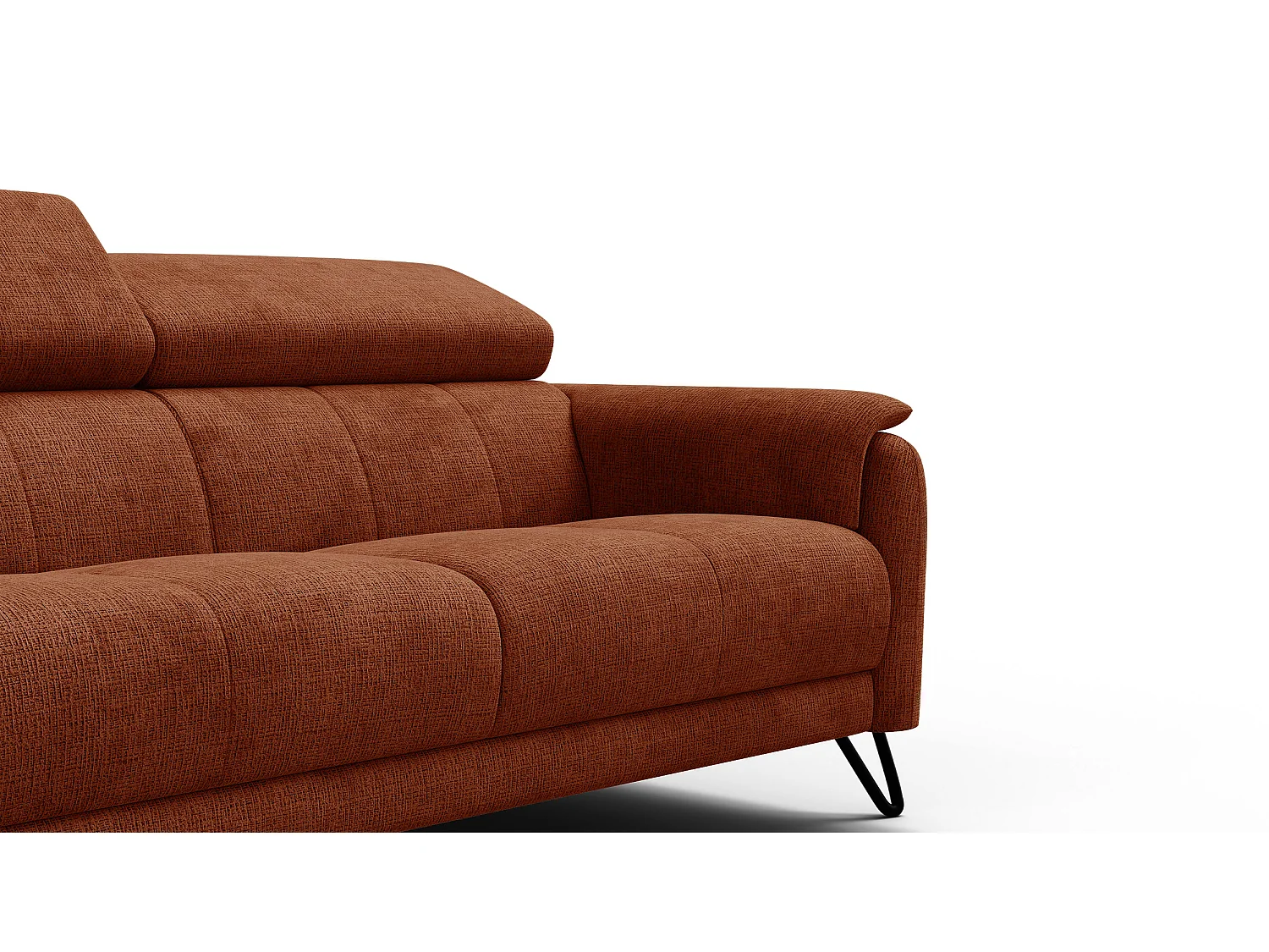 Sofa 3-Sitzer RODEN, rostrot